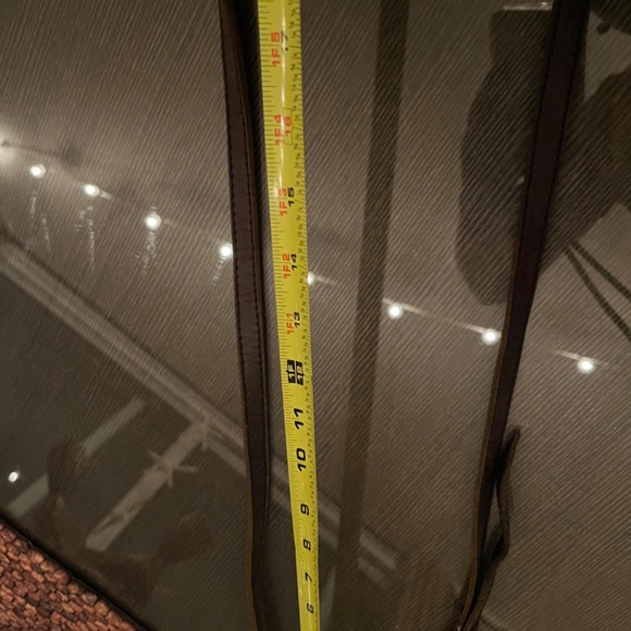 Box purse made of leather with Ankara fabric lining. - Picture 10 of 10